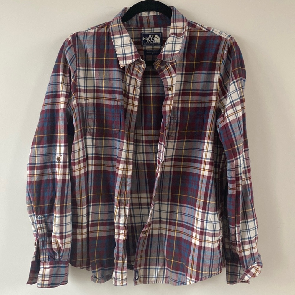 North Face plaid button down